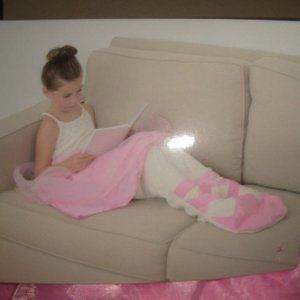 THRO 24 X 56" BALLERINA TUTU MERMAID TAIL BLANKET